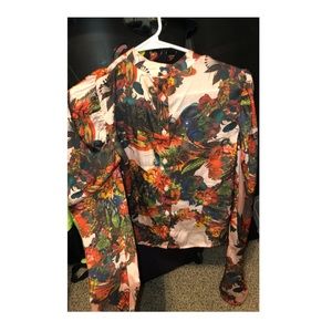H&M floral print blouse US 4